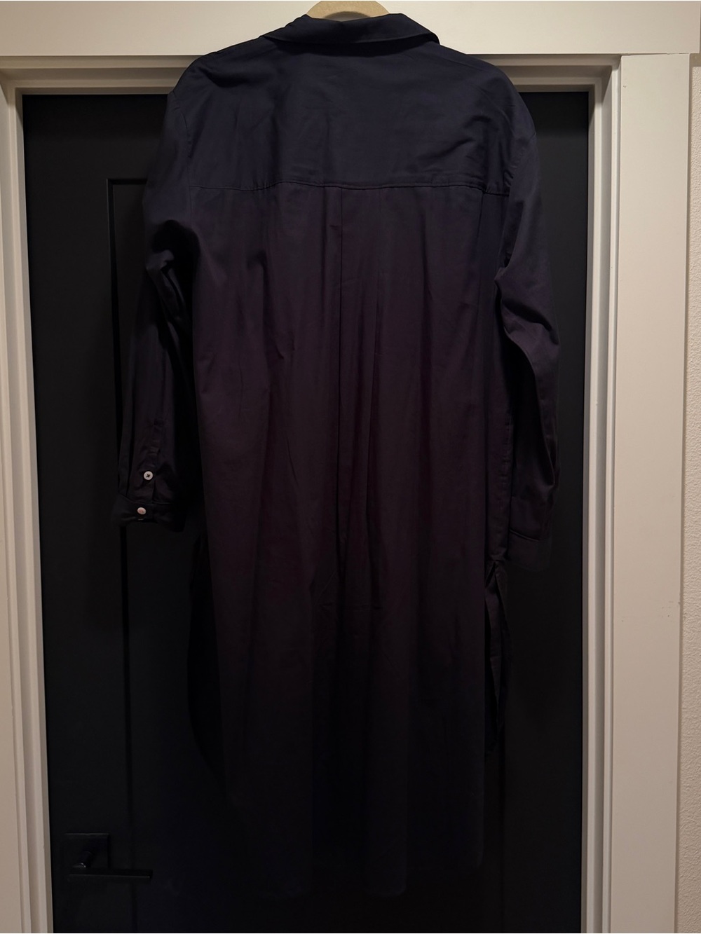 Anthropologie Maeve Oversized Black Button-Down Shirt - Picture 9 of 13